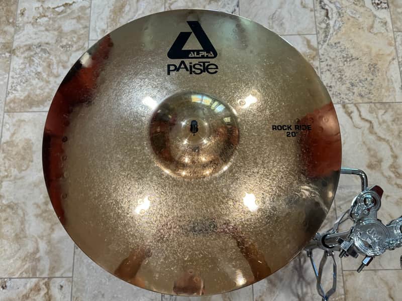 ^^^Used Paiste 20" Alpha Rock Ride Cymbal 2010 - 2016 - Brilliant in Very Good Condition^^^ image 1