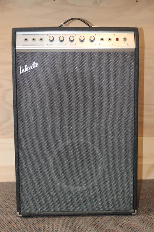 Lafayette By Univox 2x10 Amplifier w/6973 Tubes 1960's Black image 1