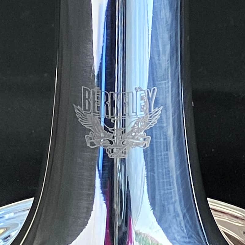 BERKELEY Raw Brass STD Eb/D Trumpet w/ Extra Silver D Bell 2019ish - SILVER PLATED image 1