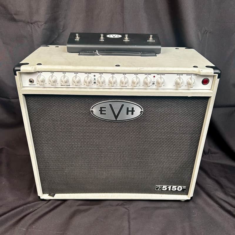 EVH 5150 III 50-Watt 6L6 1x12 Combo Ivory w/ Foot Switch image 1