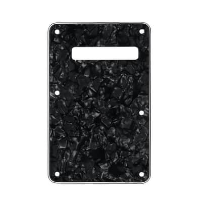 Left Handed Strat Stratocaster Electric Guitar Back Plate Trem Tremolo cover USA MEX FIT - White Pearl image 7