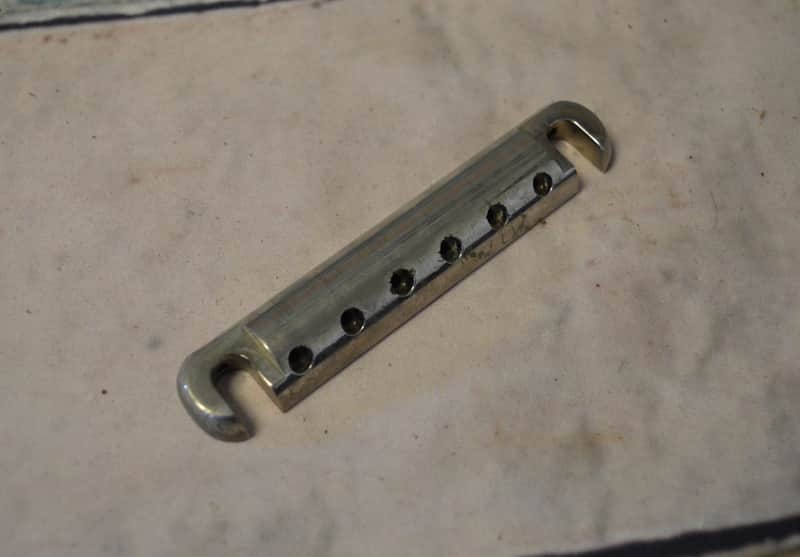 Vintage 1949 Gibson Ultratone Bridge and Tailpiece Combo image 1