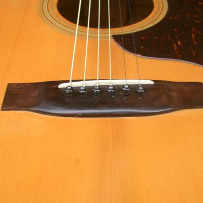 Yamaki YB400 Buffalo Head Dreadnought Guitar Circa 1980 Natural+Hard Case image 20