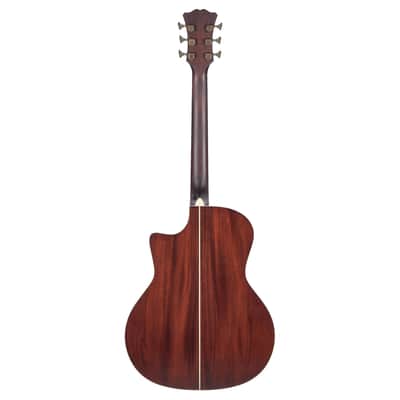 D'Angelico Excel Gramercy Grand Auditorium A/E Guitar - Mahogany Burst Open Box image 8