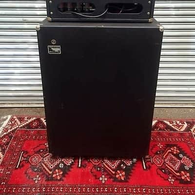 Fender Bassman 135 Head and speaker cabinet matching stack original vintage 1970s Silverface image 9