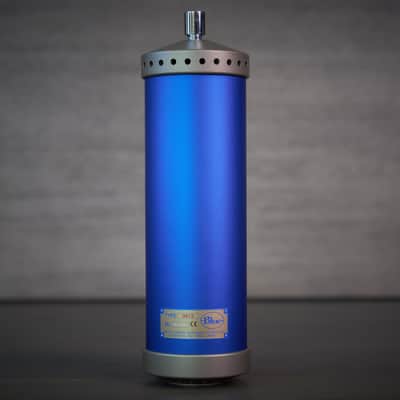 Rare Vintage Early Blue Bottle Tube Condenser Microphone Set image 9