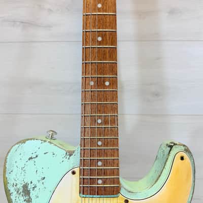 Uknown Telecaster Relic Partscaster Electric Guitar w/ DiMarzio Tone Zone T & Hard Case image 4
