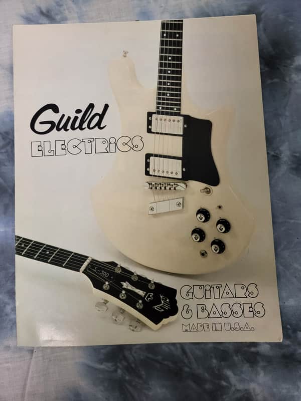 Vintage RARE 1978 Guild 12 Page Electric Guitar and Bass Catalog Case Candy! image 1