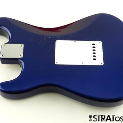 USED 2000 Fender MIM Standard Strat BODY & HARDWARE Guitar Cobalt Blue image 2