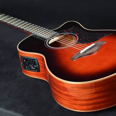 Yamaha AC1M-TBS Solid Sitka Spruce/Mahogany Concert Cutaway with Electronics Tobacco Brown Sunburst image 4