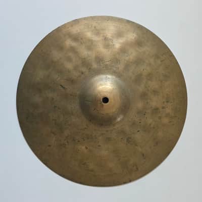 Vintage 13" Unstamped Hi Hat Pair Deep Hammering Small Hole 1023g 1004g image 9