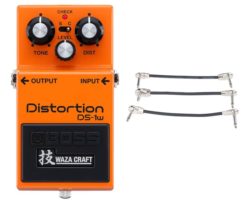 Boss DS-1W Waza Craft Distortion + Gator Patch Cable 3 Pack image 1