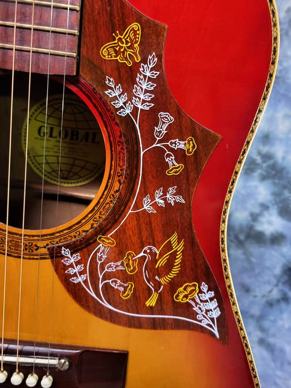 Global Vintage 1970's Global Hummingbird Jumbo Acoustic Redburst