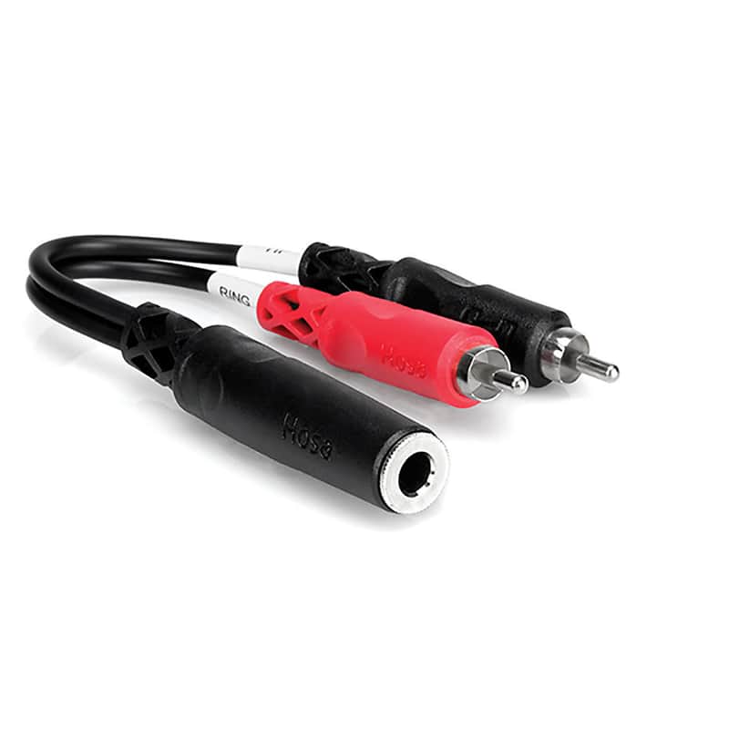 Hosa YPR257 YPR257 1/4" TRS Female to Dual RCA - 6" image 1