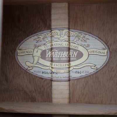 2008 Washburn 125th Anniversary R316SWKK Limited Edition Parlor Acoustic Guitar Very Clean #61 Of 250 Rare image 16