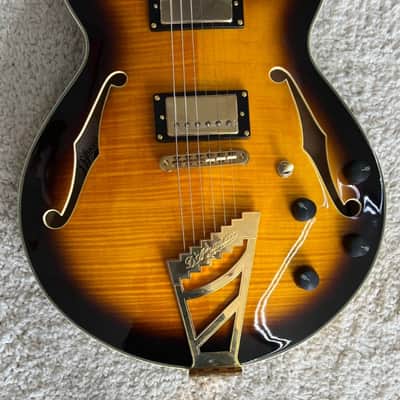 D'Angelico Excel SS Semi-Hollow Electric Guitar w/Stairstep Tailpiece and Case image 4