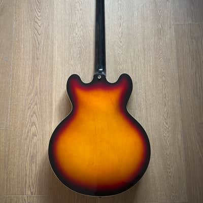 1997 Epiphone Rivoli VC Vintage Sunburst Made in Korea Peerless factory image 8