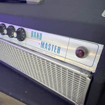 Fender Bandmaster "Drip Edge" 50-Watt 2-Channel Guitar Amp Head 1968 - 1969 - Silverface image 2
