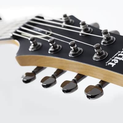 Schecter Demon-7 Electric Guitar - Aged Black Satin (3662) image 11