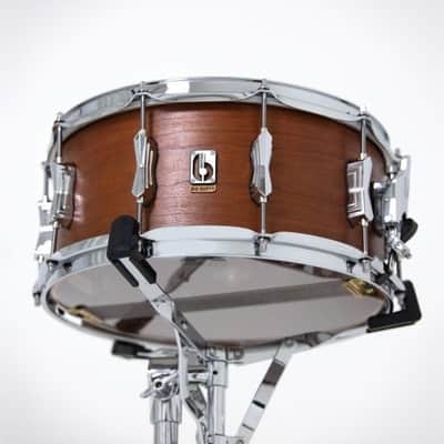 British Drum Co. BS-14-65-SN Big Softy Series Cherry and Balsa Snare. 6.5" x 14" image 5