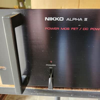 Nikko Alpha III Power Amplifier Vintage 1981 Black image 5