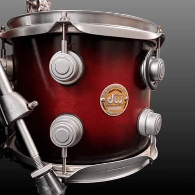 DW Collectors Drumset USA Cherry to Ebony SSC Shell Set 2016–2019 - Cherry to Ebony image 9