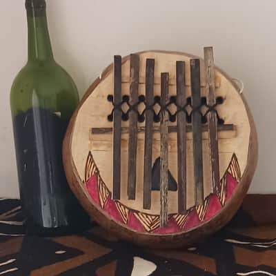 African-style bamboo & gourd "thumb piano" (med.) image 3