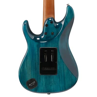 Ibanez AZ447P1QM AZ Premium 7-String Electric Guitar w/ Bag - Cosmic Blue image 7