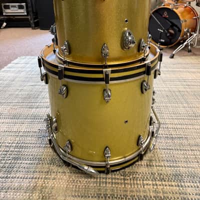 Ayotte (Ray Era) Wood Hoop 5 piece 90s - Gold sparkle image 17