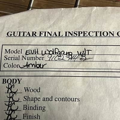 2000 Peavey EVH Wolfgang Floyd Rose flame maple Amber image 25
