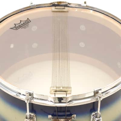 Vintage Slingerland 7x14 Snare Drum, 8 Lug, Blue/Silver Duco Finish, 1959 Model image 6