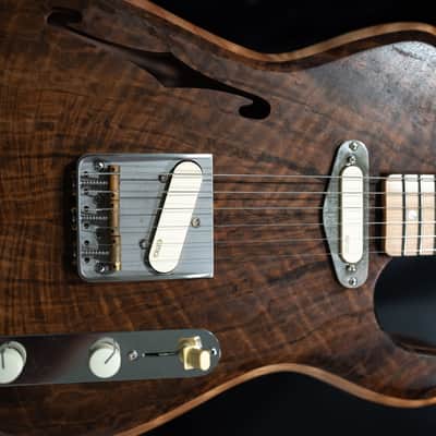 Legacy Claro Walnut Hollow Telecaster - Custom Guitar - Hand Made 2024 - Natural Satin Nitro image 11