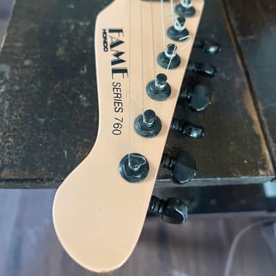 Hondo Fame 760 1980s - Pink w/Matching Headstock RARE image 6