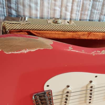 1957 Fender Stratocaster relic 2012 Fiesta Red image 3