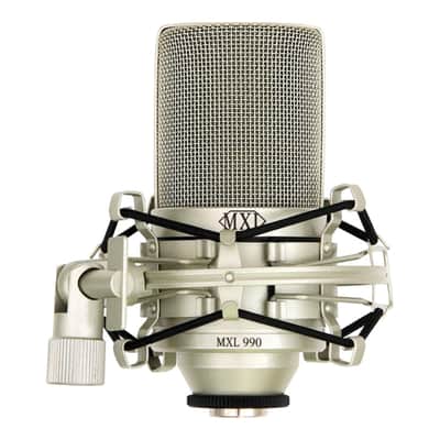 MXL 990 Large-diaphragm Condenser Microphone with Shock Mount and Case Mic image 6