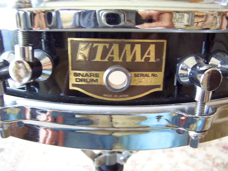 Tama  3 1/4 " x 14 " Black Lacquer Piccolo Snare image 1