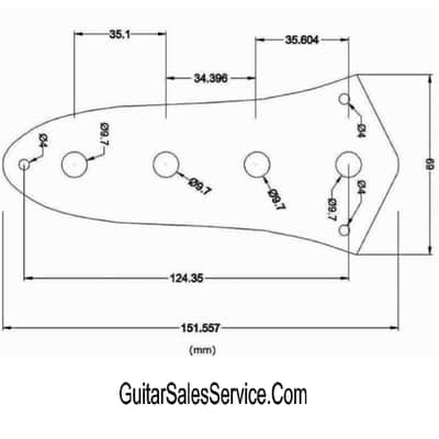 Jazz Bass Brushed Aluminum Pickguard & Control Plate - Gold image 5