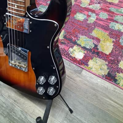 Fender Partscaster tele/jazzmaster - 3 tone sunburst lollar pickup image 4