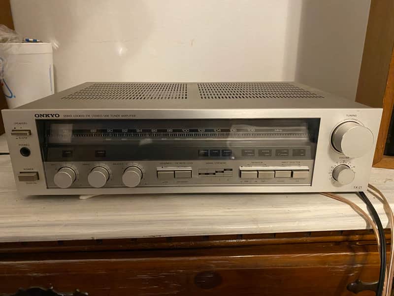 Onkyo TX21 30 Watt AM/FM Stereo Receiver 1980s - Silver Serviced Japan MIJ image 1