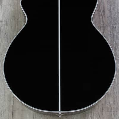 Takamine EF261SBL Acoustic-Electric Guitar in Gloss Black with Hard Case image 6