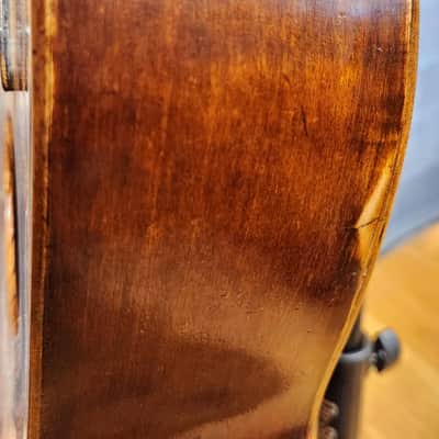 Very Early & Super Cool German Made 1850s-70’s Parlor Acoustic Natural w/ '30s Chipboard Case image 15