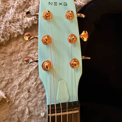 Enya NEXG 2 Smart Audio Guitar Deluxe Bundle - Teal Blue (with Mic & Wireless Pedal) image 7