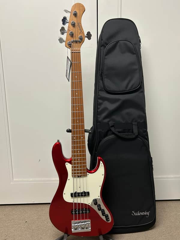 Sadowsky MetroExpress Vintage J/J 5 String Bass w/Maple Fingerboard - Candy Apple Red image 1