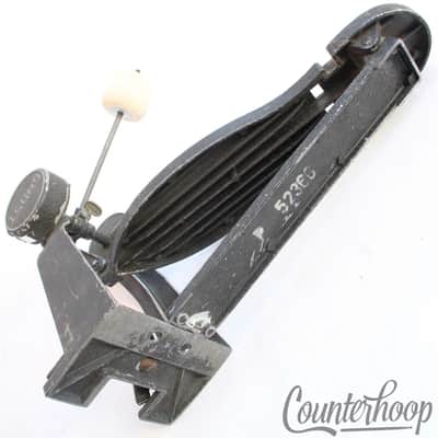 Ghost Classic Black Pre-Ludwig Bass Drum Pedal Vintage 60s Solid Footboard Gen- image 5