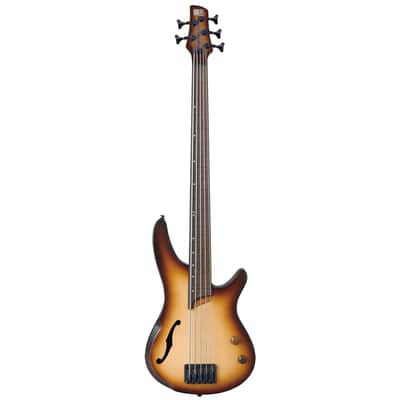 Ibanez Bass Workshop SRH505F - Natural Browned Burst Flat image 2