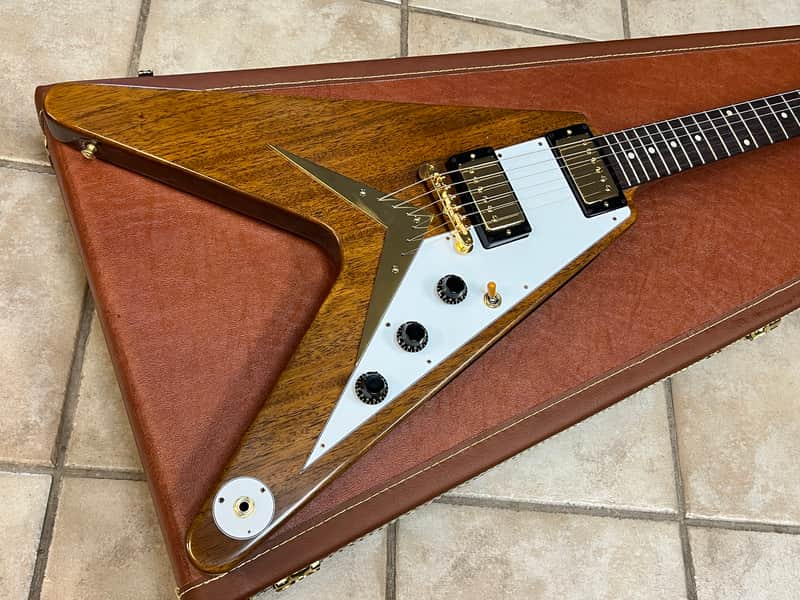 2026 Gibson Custom 1958 Flying V Reissue Mahogany Antique Natural VOS