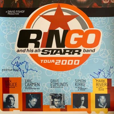 Ringo Starr's Stage Played and Signed 14" Remo Snare Drum Head. Authenticated! image 7