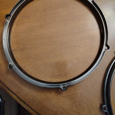 Unbranded 2 12" Nickel Plated Die Cast Drum Hoops - Nickel image 4
