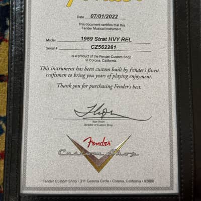 Fender Custom Shop '59 Heavy Relic Stratocaster 2022 Aged White Blonde image 3