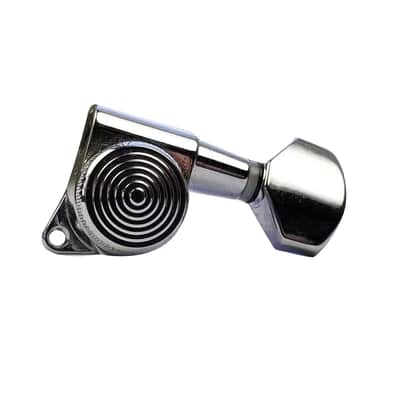 Jin Ho Locking Guitar Tuners Chrome 6 In-line Machine Heads Tuning Pegs 19:1 image 6